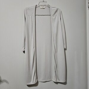 Standard People's‎ Project LA Women Open Front Longline Duster Cardigan Taupe M